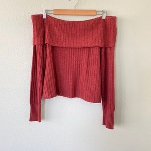 Off-the shoulder sweater